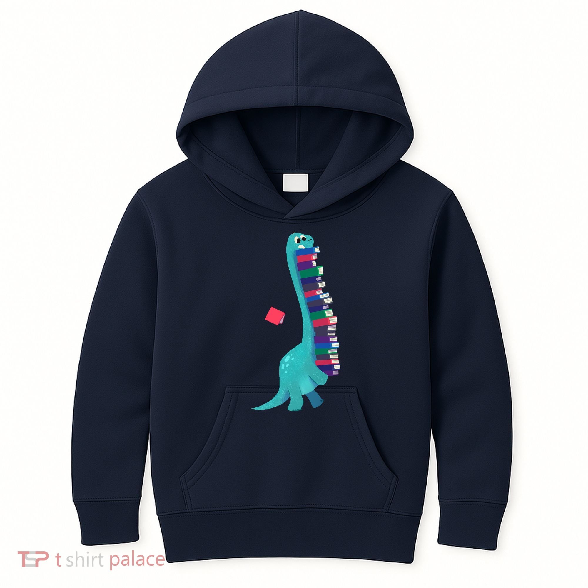 Cute Dinosaur Book Reading Readasaurus Kids Hoodie