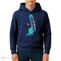 Cute Dinosaur Book Reading Readasaurus Kids Hoodie thumb 4