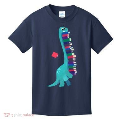 Cute Dinosaur Book Reading Readasaurus Kids T-Shirt