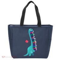 Cute Dinosaur Book Reading Readasaurus Tote Bag thumb 0