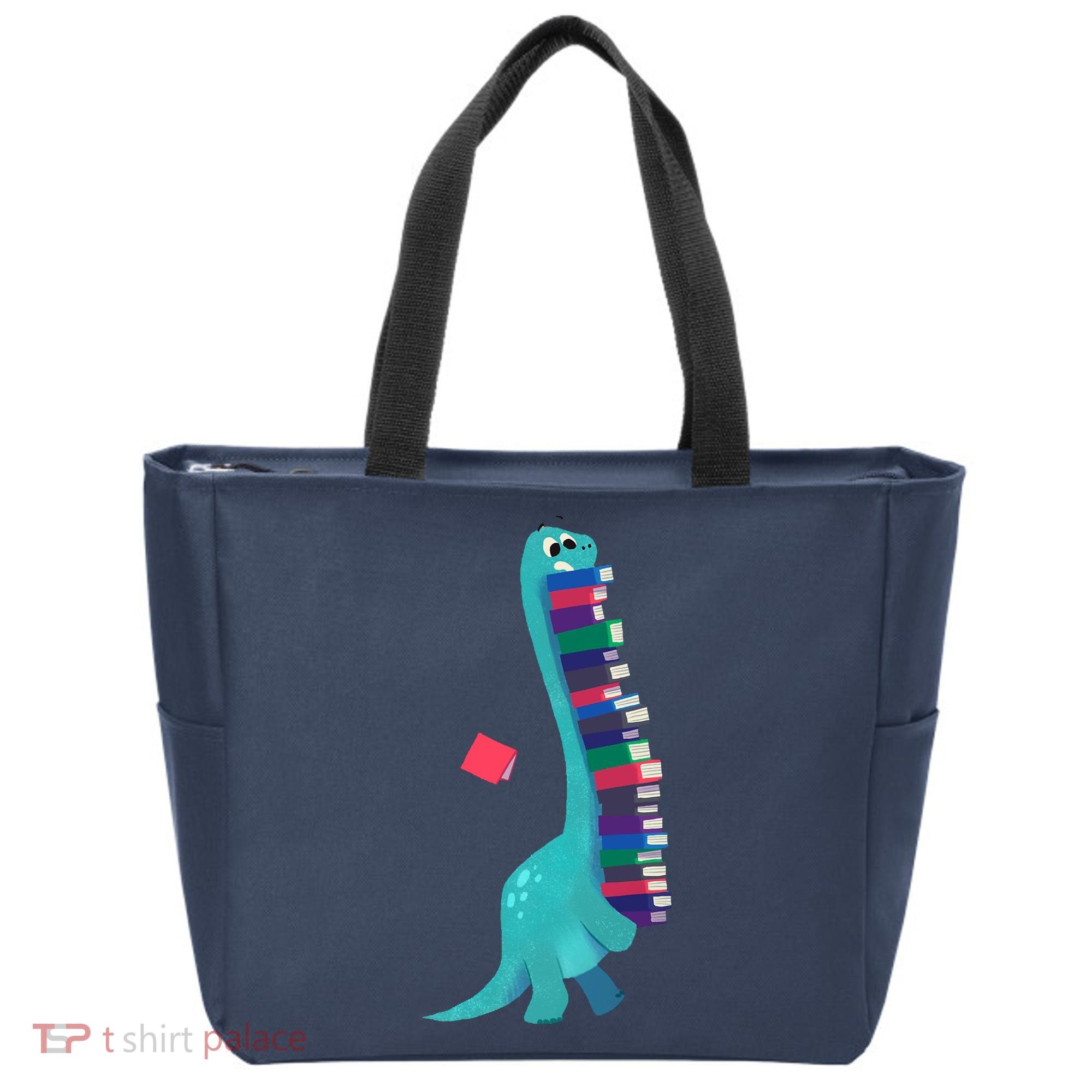 Cute Dinosaur Book Reading Readasaurus Tote Bag