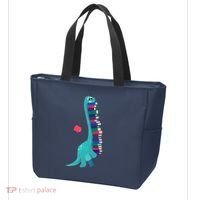 Cute Dinosaur Book Reading Readasaurus Tote Bag thumb 3