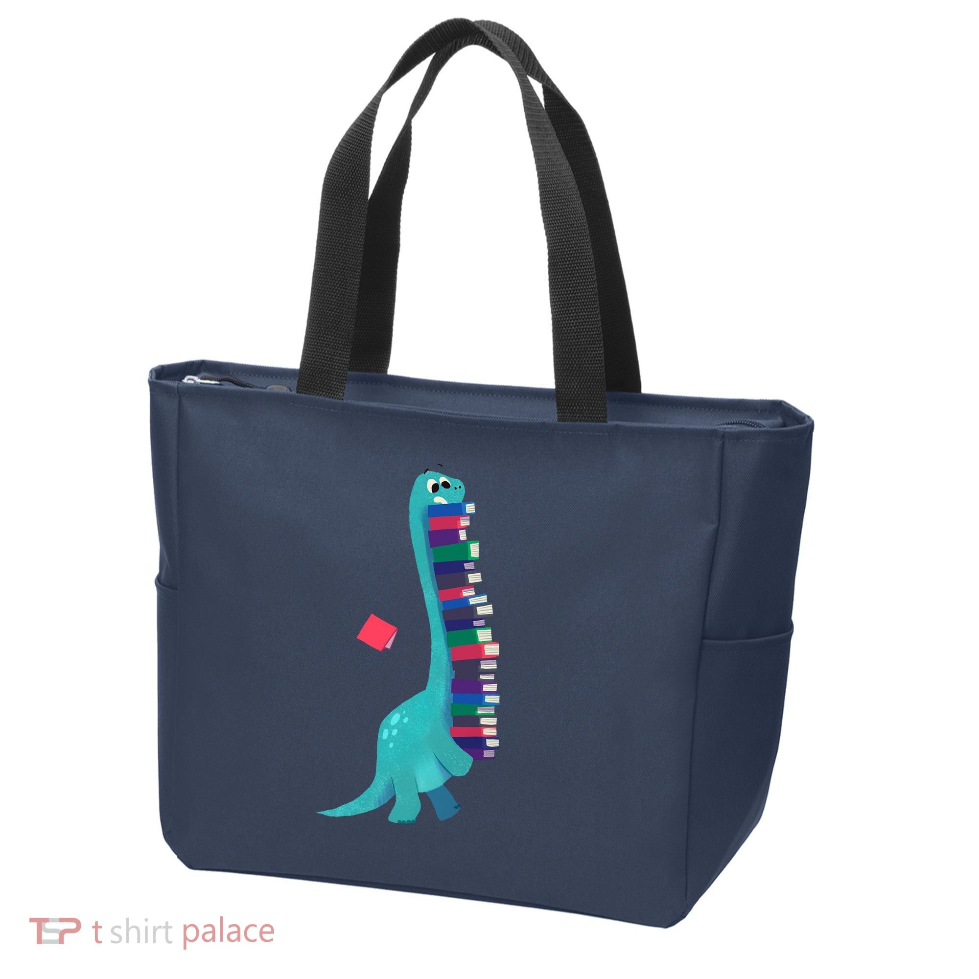 Cute Dinosaur Book Reading Readasaurus Tote Bag