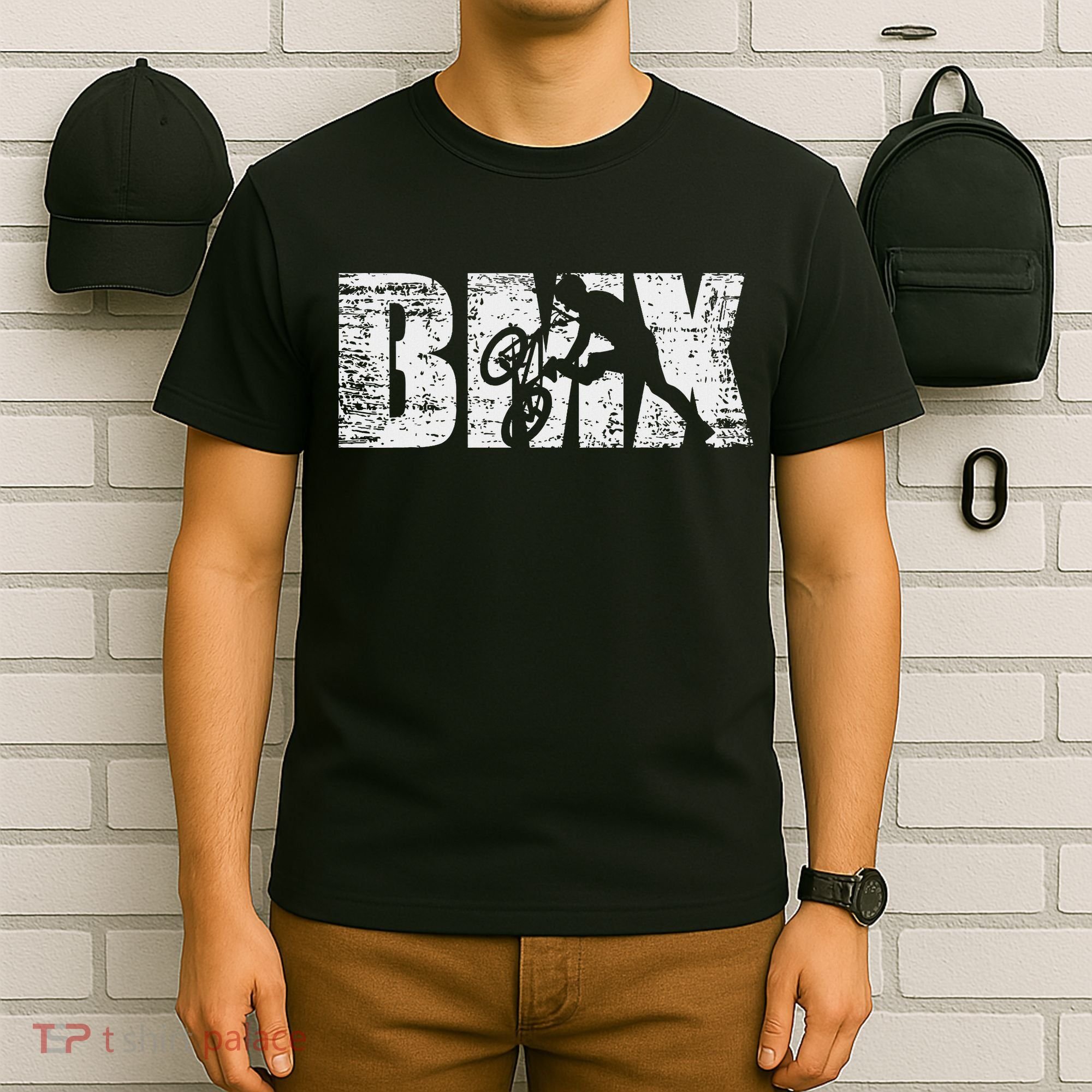 Cool Distressed Bmx For Bmx Riders T-Shirt