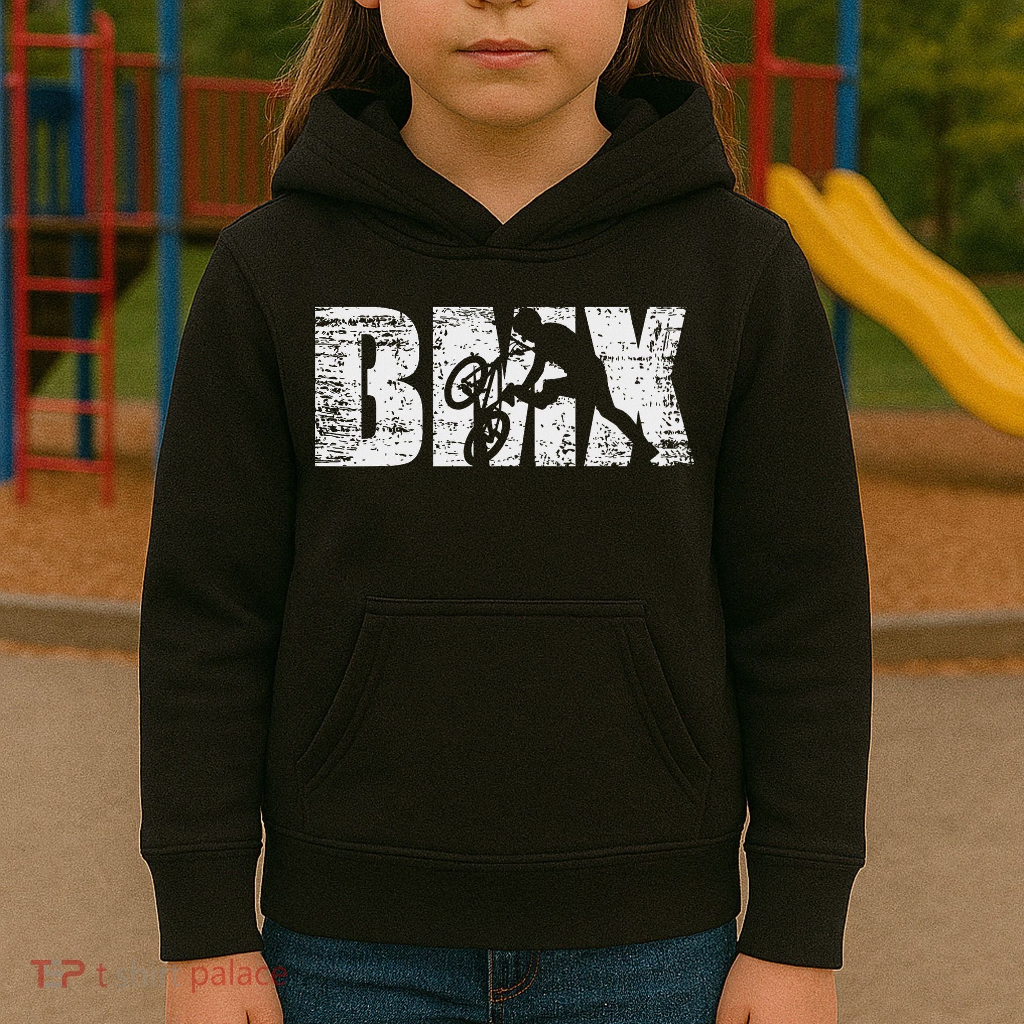 Cool Distressed Bmx For Bmx Riders Kids Hoodie