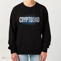 Crypto Dad Bitcoin Cryptocurrency Father Women's Sweatshirt thumb 0
