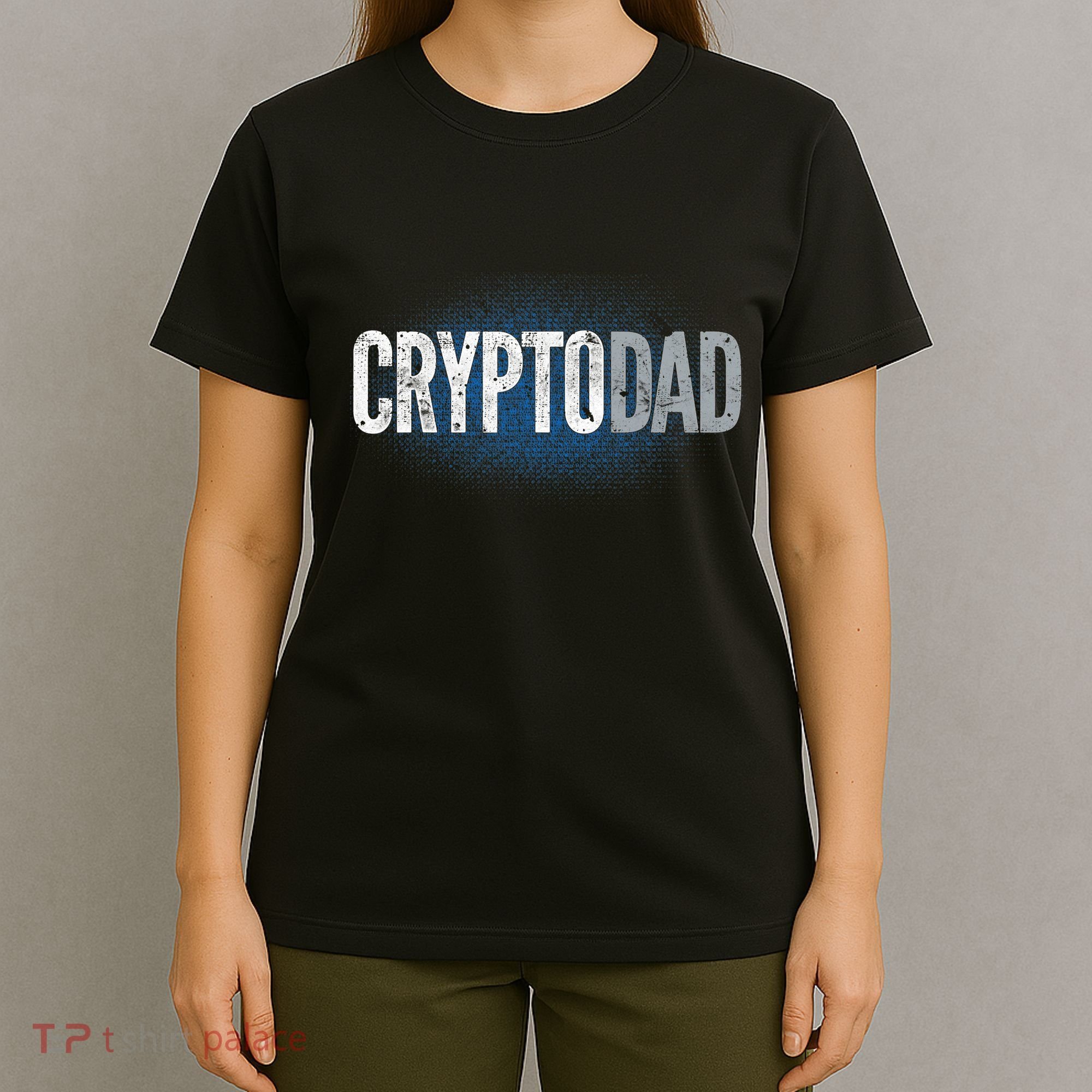 Crypto Dad Bitcoin Cryptocurrency Father T-Shirt