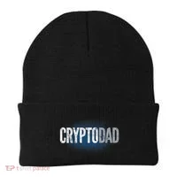 Crypto Dad Bitcoin Cryptocurrency Father Beanie thumb 0