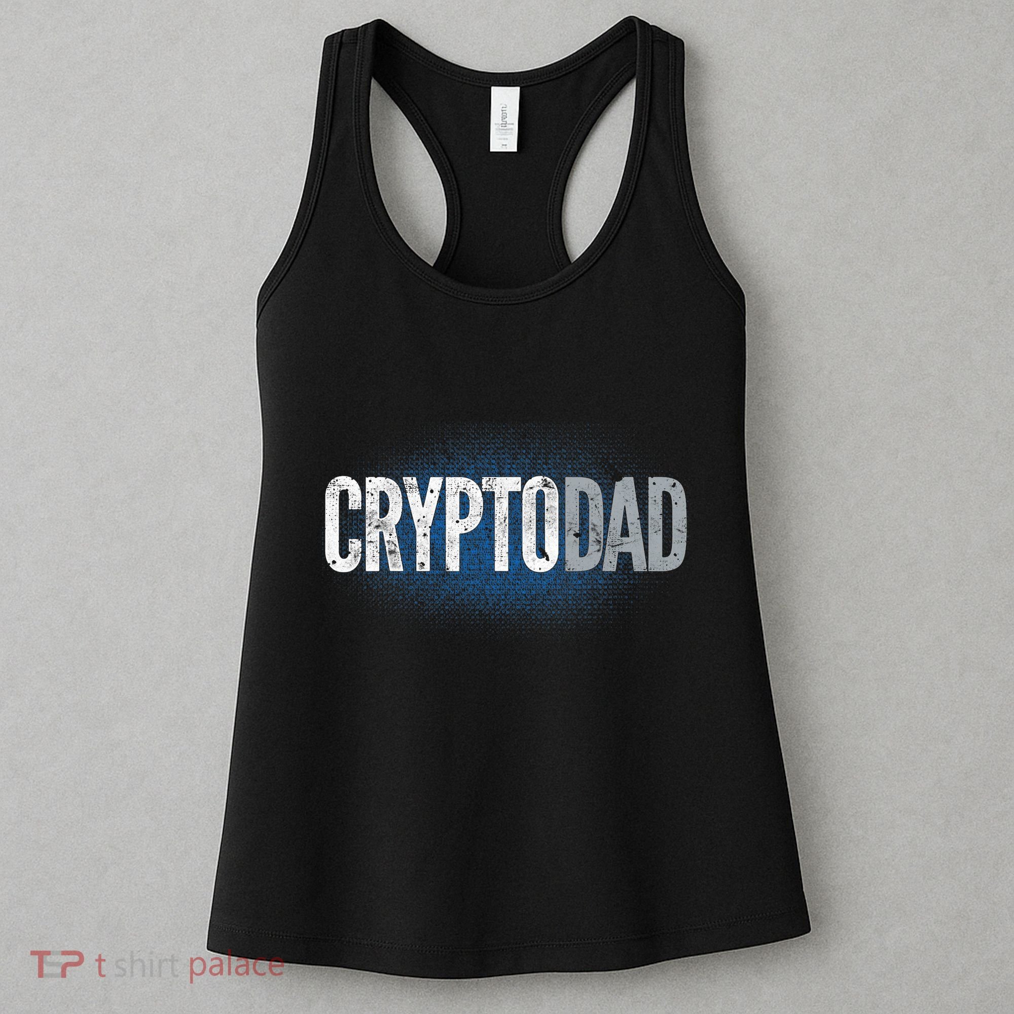 Crypto Dad Bitcoin Cryptocurrency Father Women's Tank Top