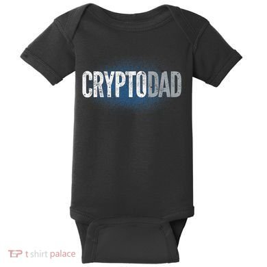 Crypto Dad Bitcoin Cryptocurrency Father Baby Bodysuit