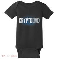 Crypto Dad Bitcoin Cryptocurrency Father Baby Bodysuit thumb 0