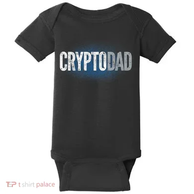 Crypto Dad Bitcoin Cryptocurrency Father Baby Bodysuit