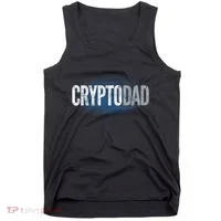 Crypto Dad Bitcoin Cryptocurrency Father Tank Top thumb 0