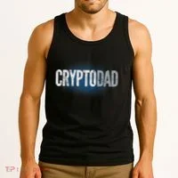 Crypto Dad Bitcoin Cryptocurrency Father Tank Top thumb 3