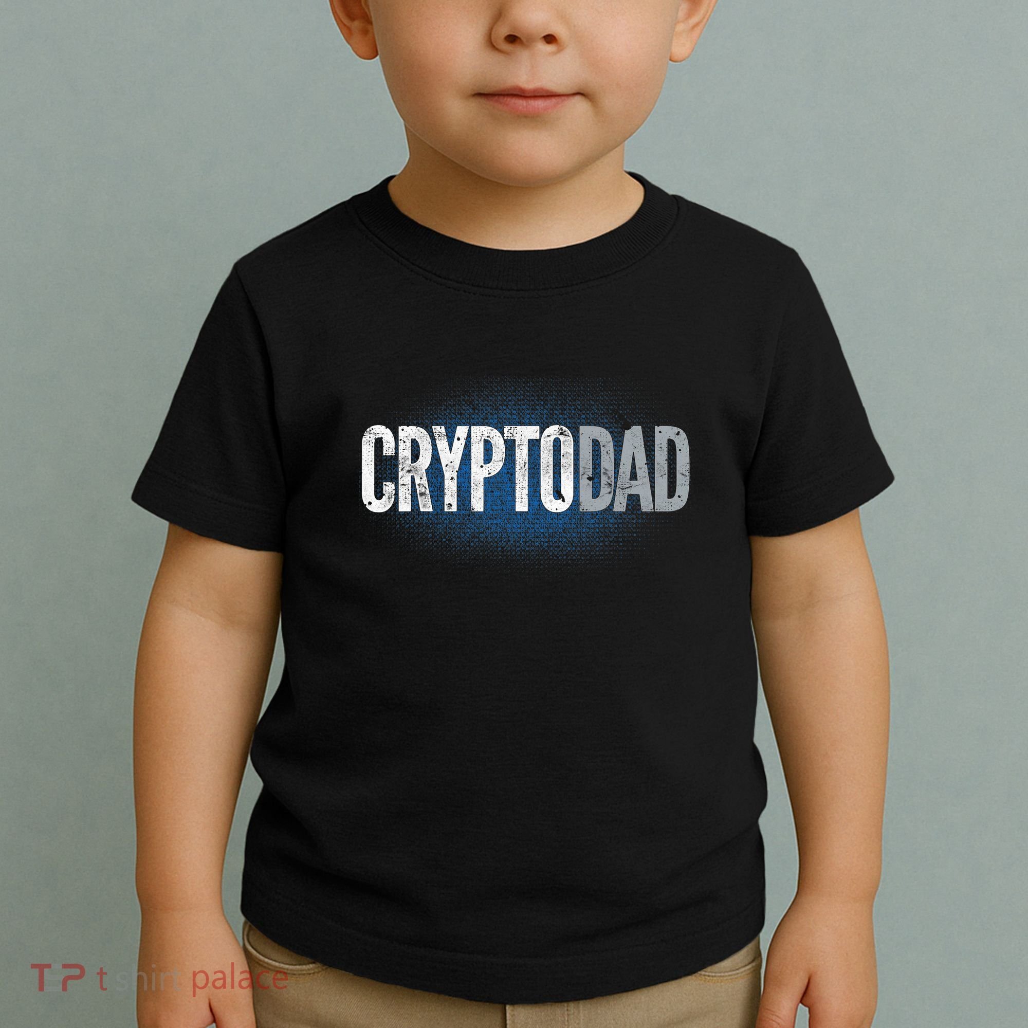 Crypto Dad Bitcoin Cryptocurrency Father Toddler T-Shirt