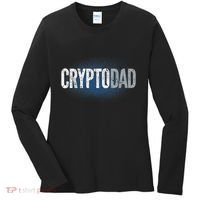 Crypto Dad Bitcoin Cryptocurrency Father Women's Long Sleeve Shirt thumb 0