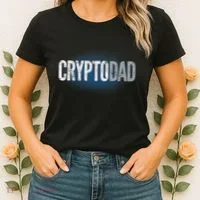 Crypto Dad Bitcoin Cryptocurrency Father Women's T-Shirt thumb 2