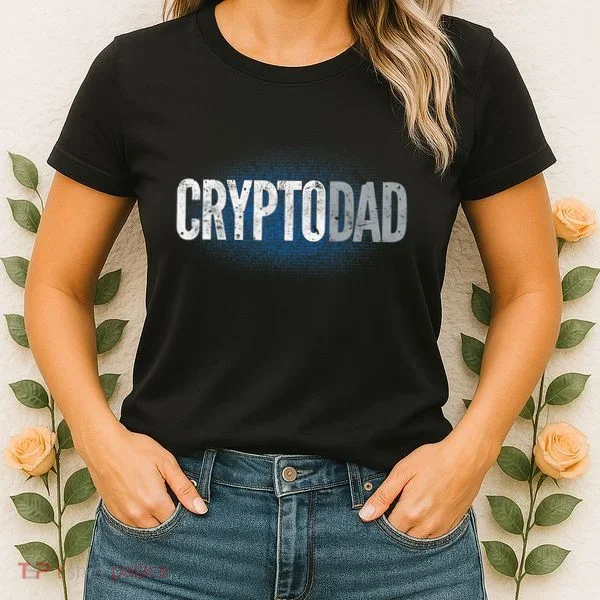 Crypto Dad Bitcoin Cryptocurrency Father Women's T-Shirt