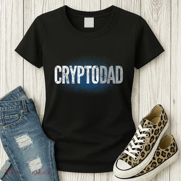 Crypto Dad Bitcoin Cryptocurrency Father Women's T-Shirt