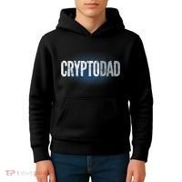 Crypto Dad Bitcoin Cryptocurrency Father Kids Hoodie thumb 4