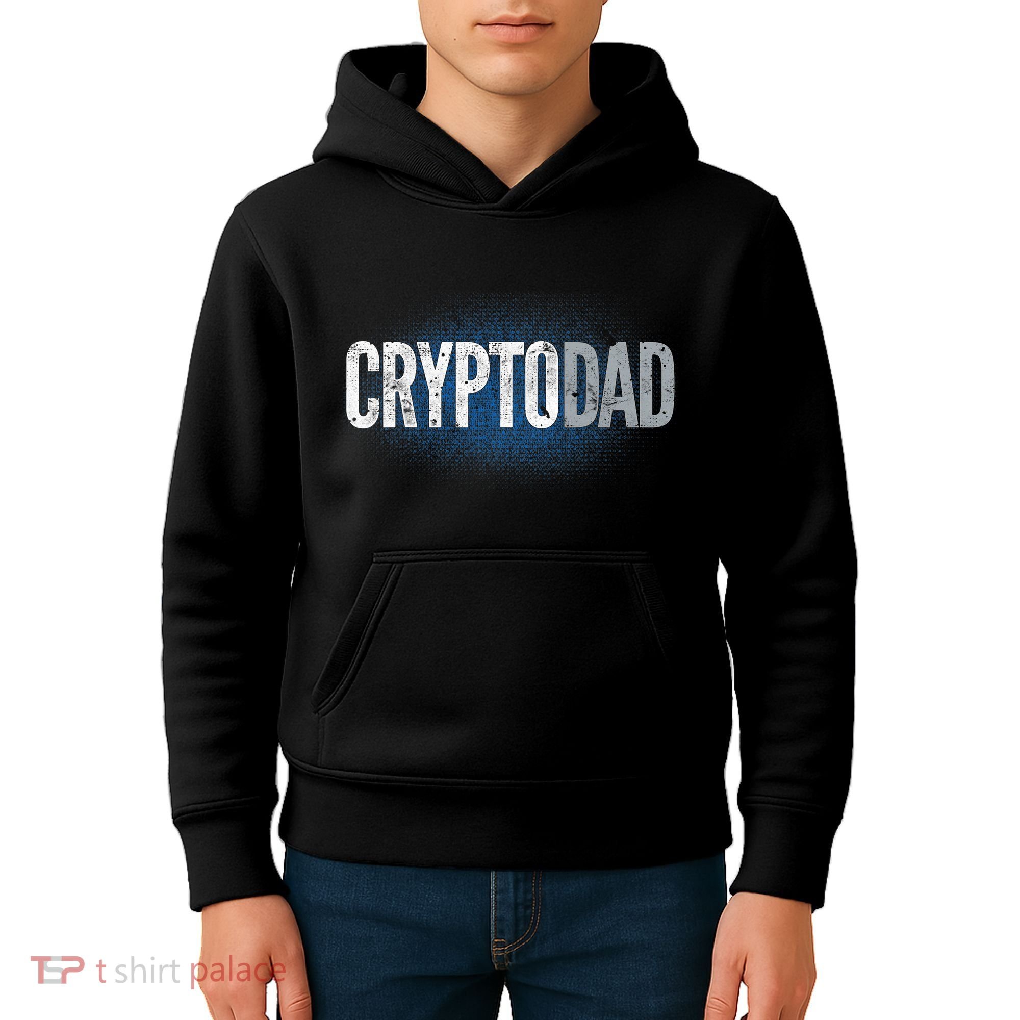 Crypto Dad Bitcoin Cryptocurrency Father Kids Hoodie
