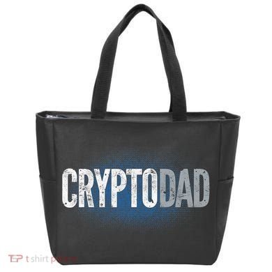 Crypto Dad Bitcoin Cryptocurrency Father Tote Bag