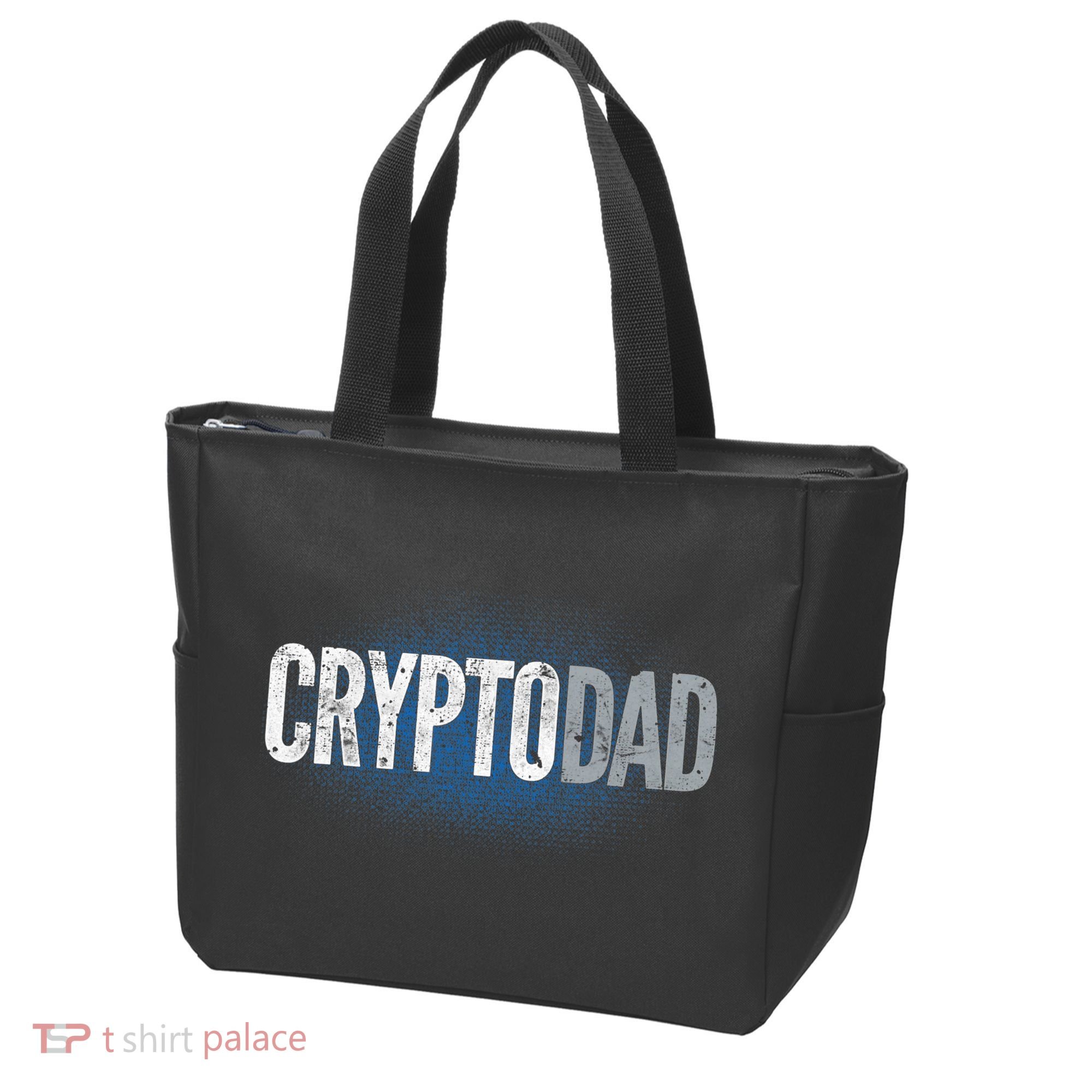 Crypto Dad Bitcoin Cryptocurrency Father Tote Bag