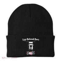 Cute Dirt Bike Floral Life Behind Bars Motocross Gift Beanie thumb 0