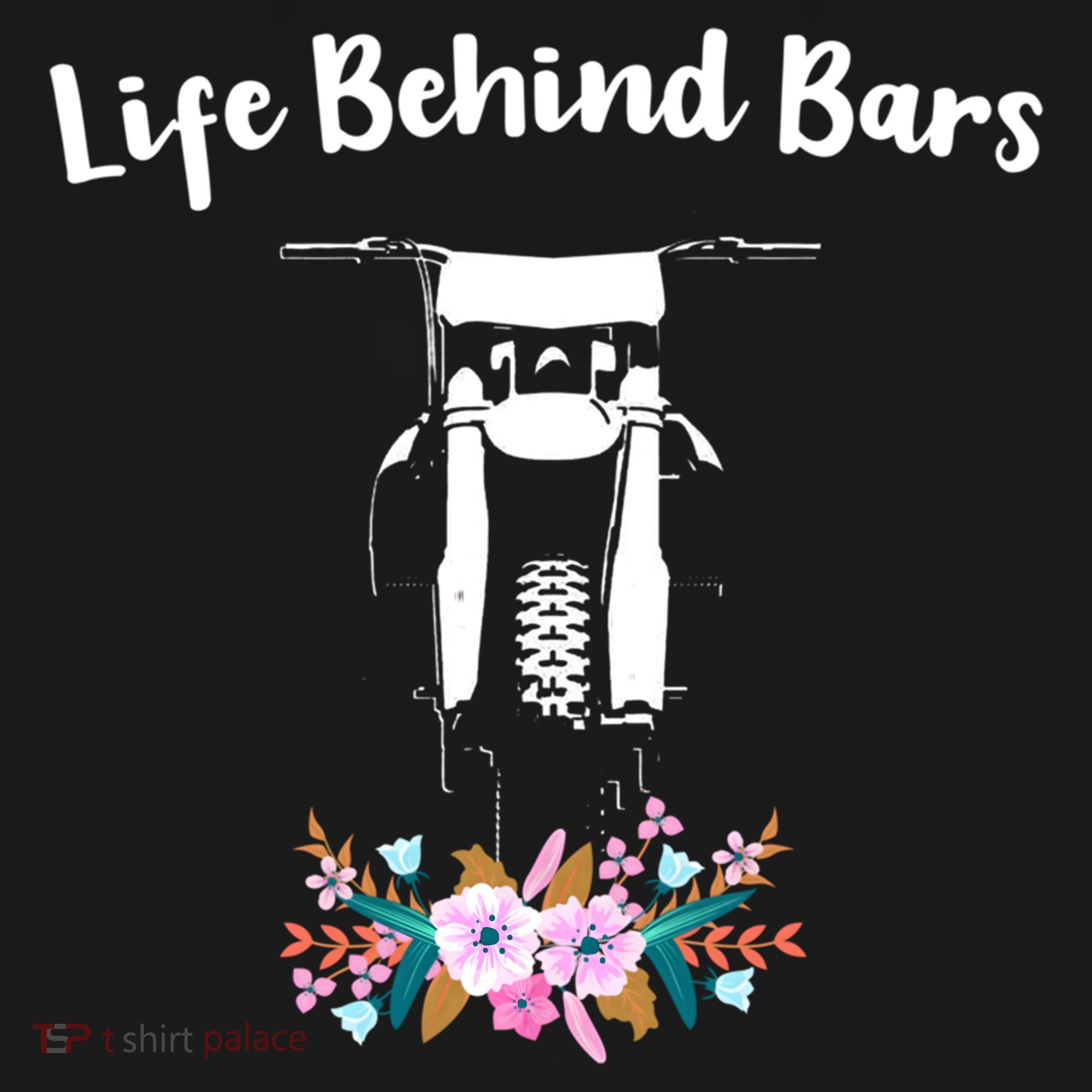 Cute Dirt Bike Floral Life Behind Bars Motocross Gift Women's Hoodie
