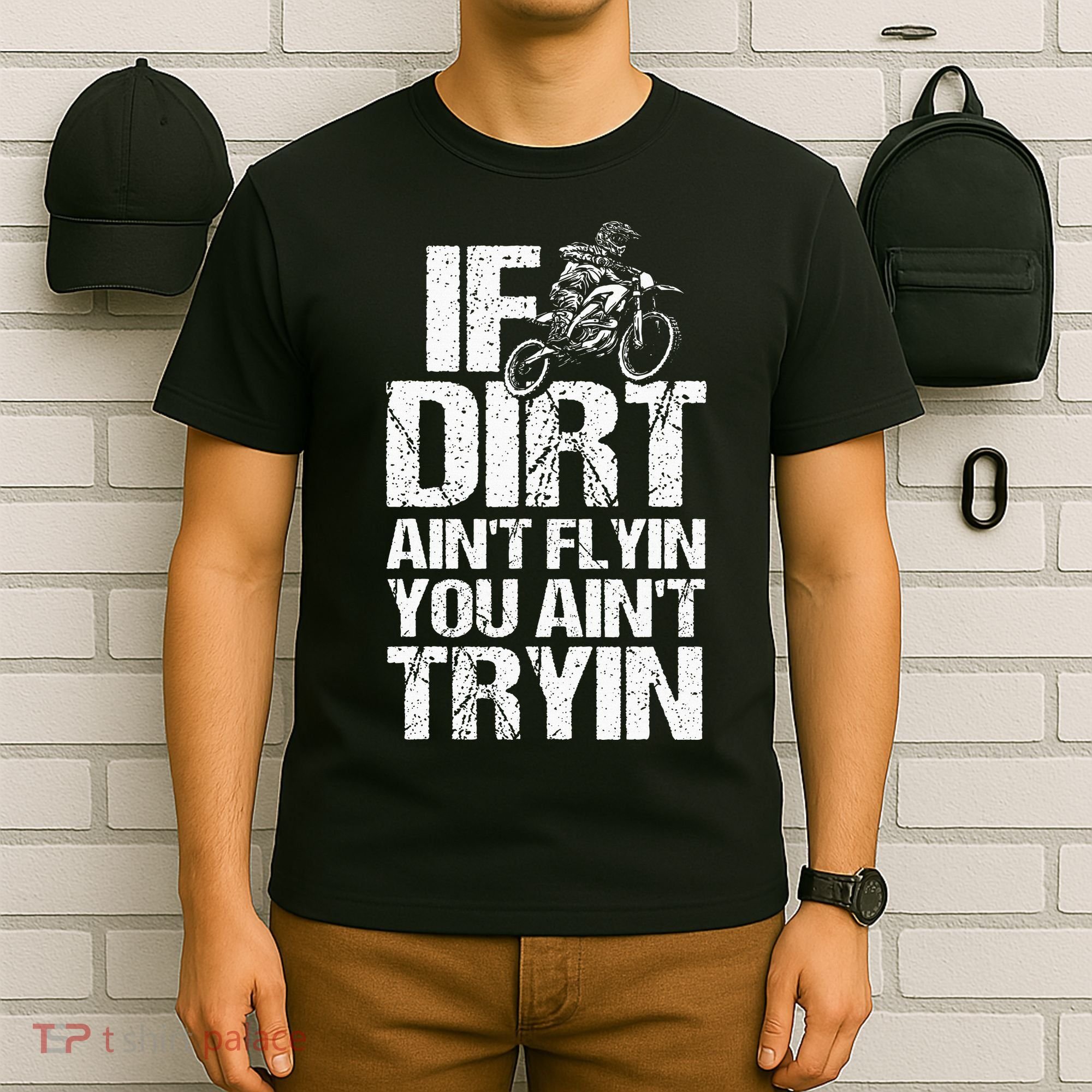 Cool Dirt Bike Art For Dirtbike Motorcycle Racing T-Shirt