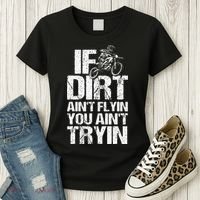 Cool Dirt Bike Art For Dirtbike Motorcycle Racing Women's T-Shirt thumb 3