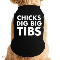 Chicks Dig Big Tibs Gift Funny Workout Leg Day Fitness Gym Gift Doggie Tank thumb 0