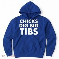 Chicks Dig Big Tibs Gift Funny Workout Leg Day Fitness Gym Gift Hoodie thumb 0