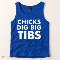 Chicks Dig Big Tibs Gift Funny Workout Leg Day Fitness Gym Gift Tank Top thumb 2