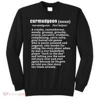 CURMUDGEON Definition Basketball Version Funny Senior Citizens Sweatshirt thumb 0