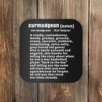 CURMUDGEON Definition Basketball Version Funny Senior Citizens Coaster thumb 0