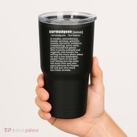 CURMUDGEON Definition Basketball Version Funny Senior Citizens Tumbler thumb 2