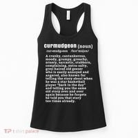 CURMUDGEON Definition Basketball Version Funny Senior Citizens Women's Tank Top thumb 0