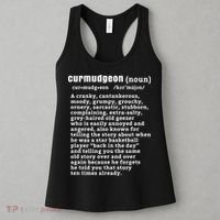 CURMUDGEON Definition Basketball Version Funny Senior Citizens Women's Tank Top thumb 3
