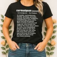 CURMUDGEON Definition Basketball Version Funny Senior Citizens Women's T-Shirt thumb 2