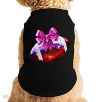 Cute Disco Ball Football Coquette Ribbon Style Doggie Tank thumb 0
