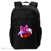 Cute Disco Ball Football Coquette Ribbon Style Backpack thumb 0