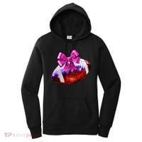 Cute Disco Ball Football Coquette Ribbon Style Women's Hoodie thumb 0