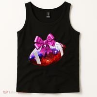 Cute Disco Ball Football Coquette Ribbon Style Tank Top thumb 2