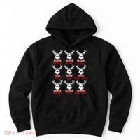 Christmas Deer Bow Hunting Santa Hunter Hoodie thumb 0