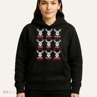 Christmas Deer Bow Hunting Santa Hunter Hoodie thumb 5