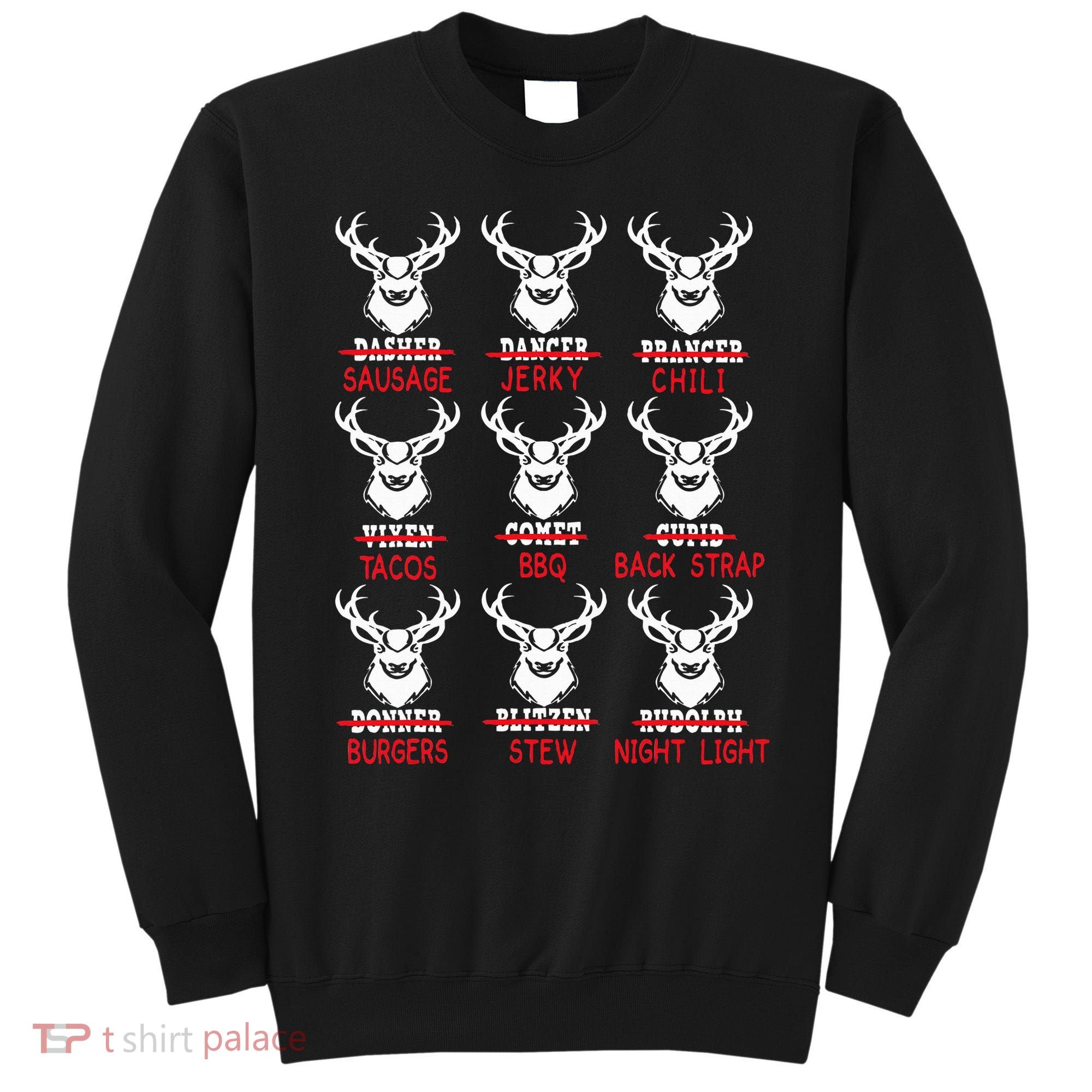 Christmas Deer Bow Hunting Santa Hunter Sweatshirt