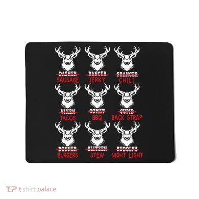 Christmas Deer Bow Hunting Santa Hunter Mousepad