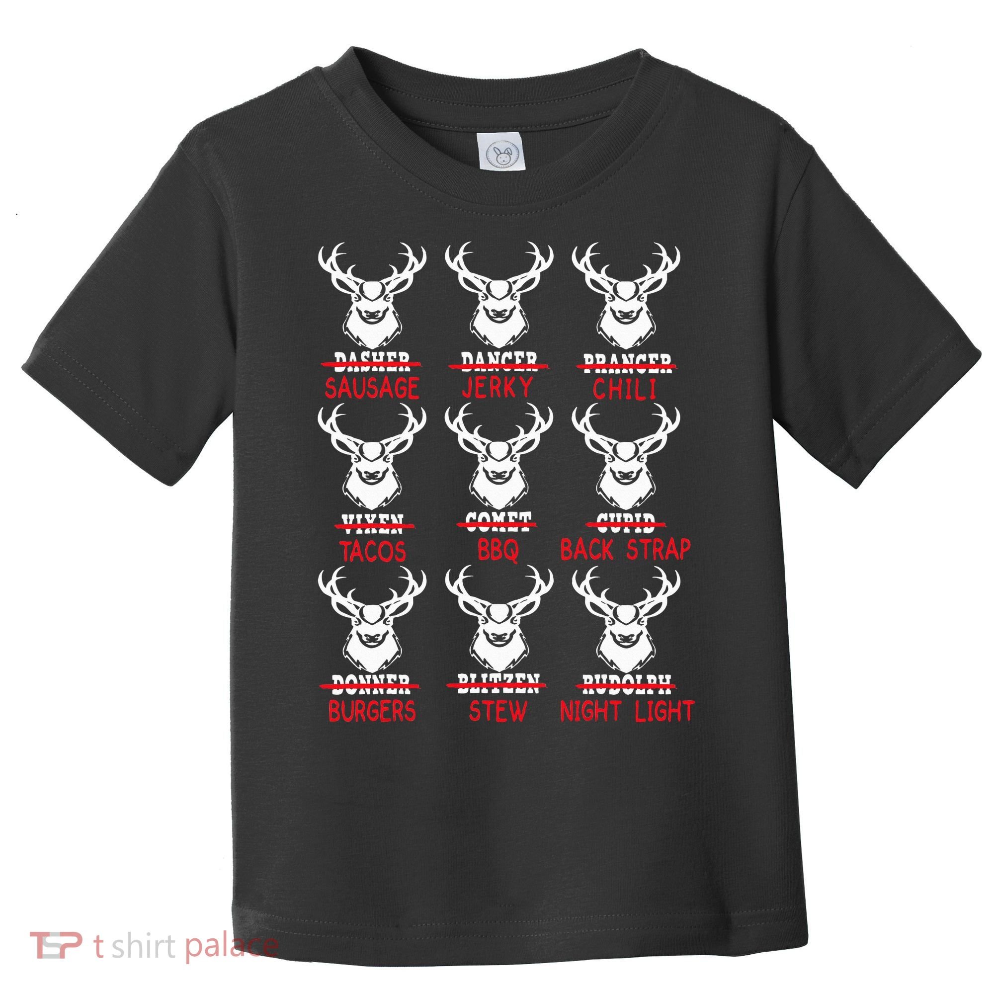 Christmas Deer Bow Hunting Santa Hunter Toddler T-Shirt