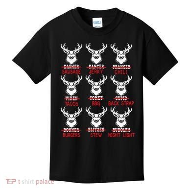 Christmas Deer Bow Hunting Santa Hunter Kids T-Shirt